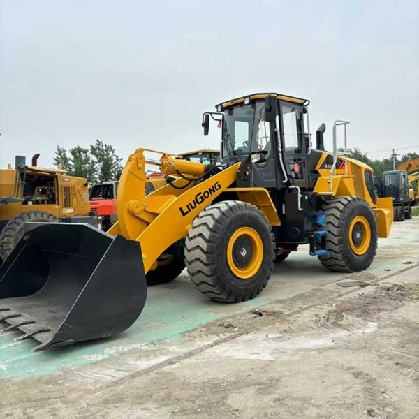856H-Side-Profile-2 Used-Loader-Tractors-For-Sale-Liugong-856H