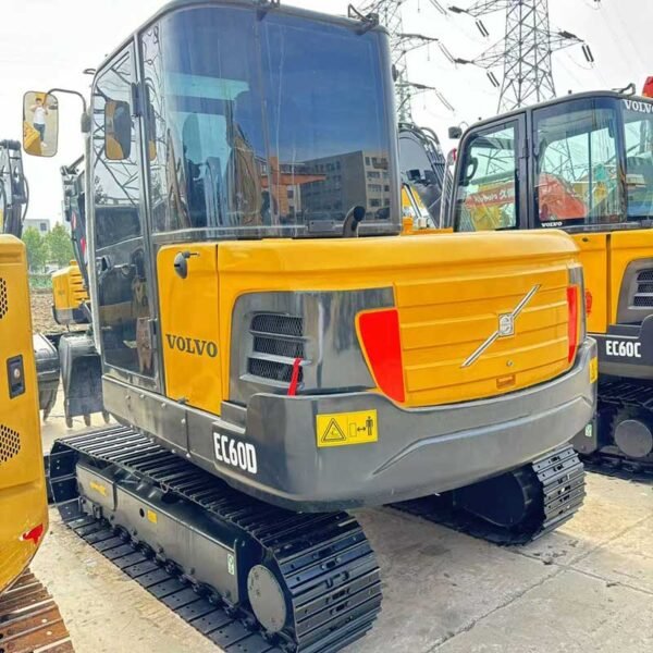 EC60D-Front-View-2 Mini-Excavator-Used-For-Sale-Volvo-EC60D